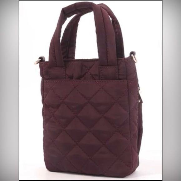 INC International Concepts “Dark Cherry” Crossbody Bag with Sleek Design - Picture 2 of 6